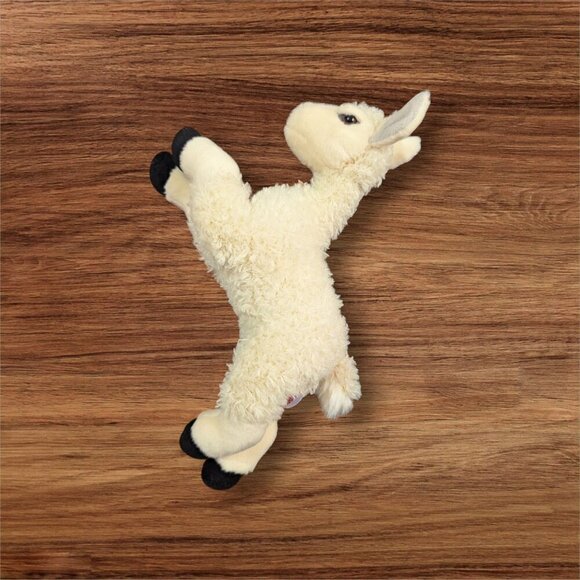 Aurora 12" Llama Flopsie Plush Stuffed Animal Toy cream black  cuddly - Picture 5 of 11